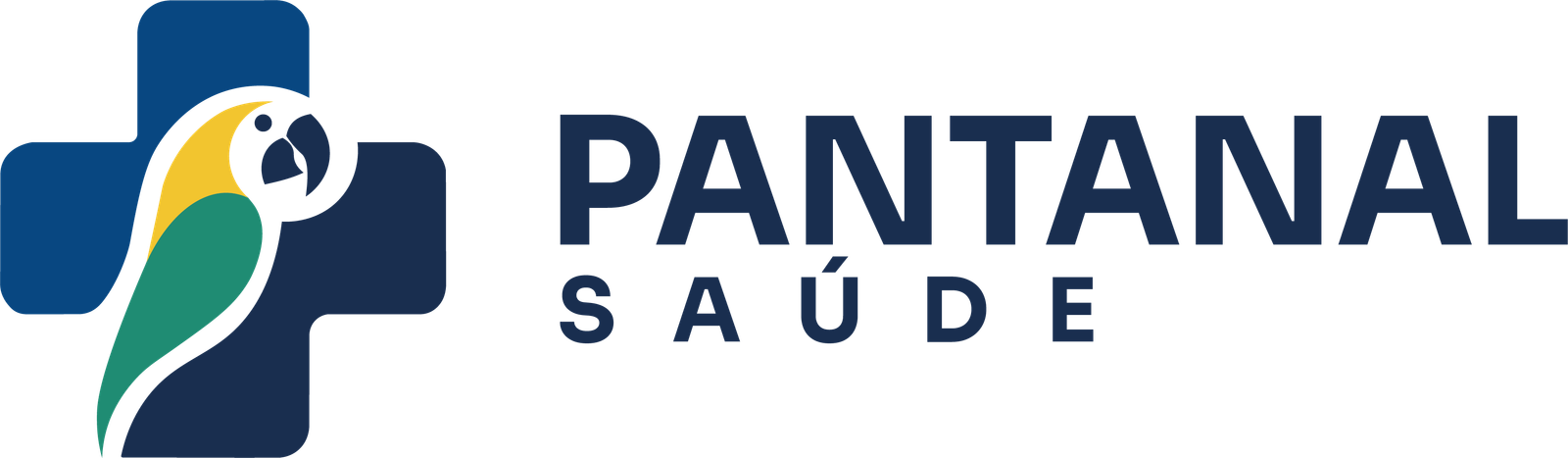 Logo Pantanal Saúde, versão horizontal para fundo claro
